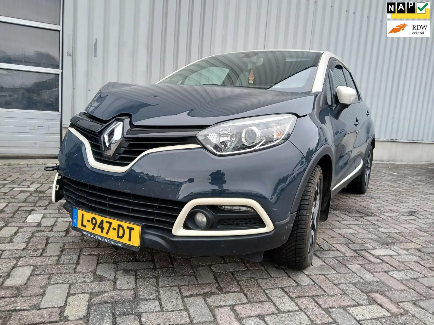 Renault Captur 0.9 TCe Authentique - Airco - Front Schade Blauw - 1