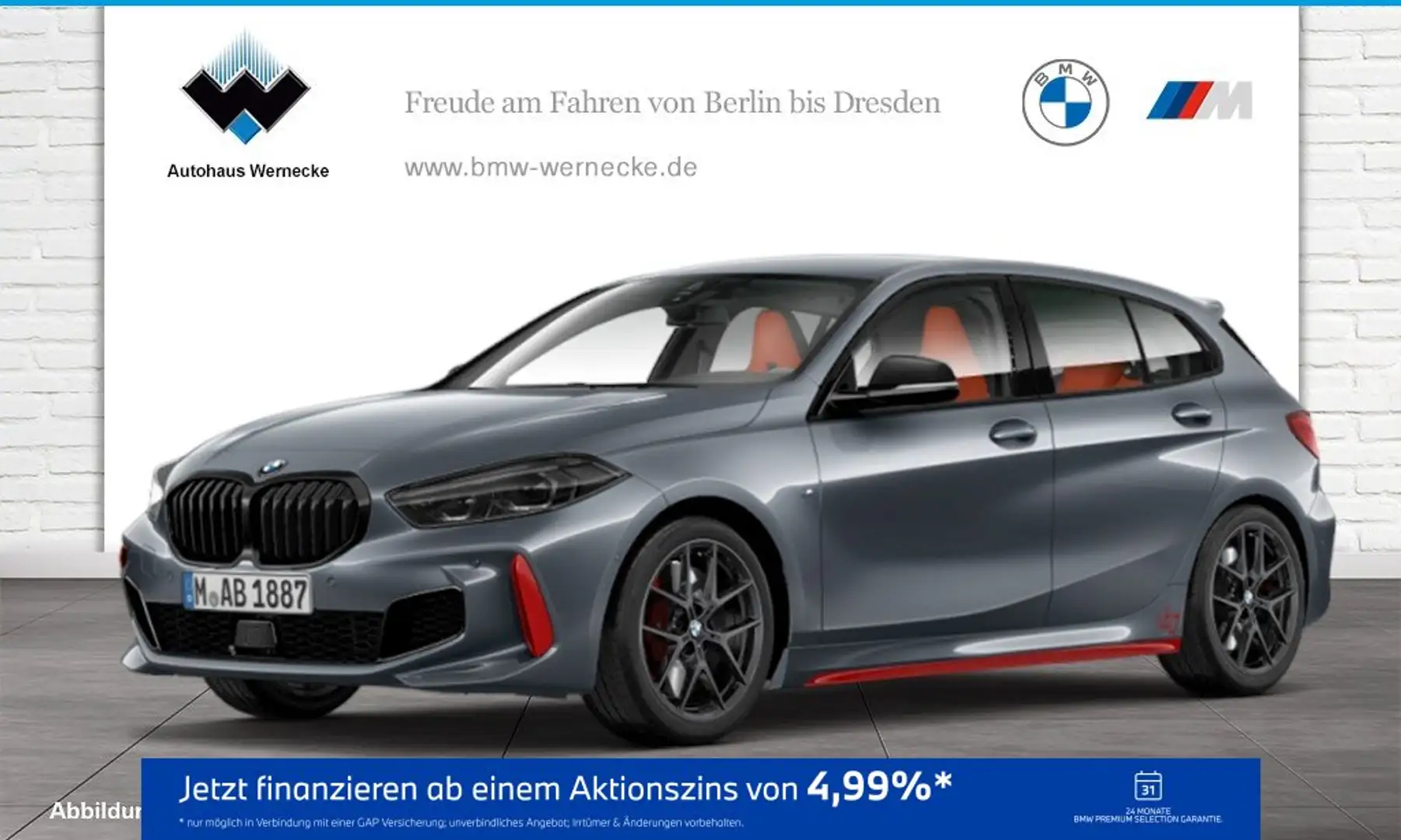 BMW 128 ti Hatch HK HiFi DAB LED WLAN Komfortzg. Shz Grau - 1