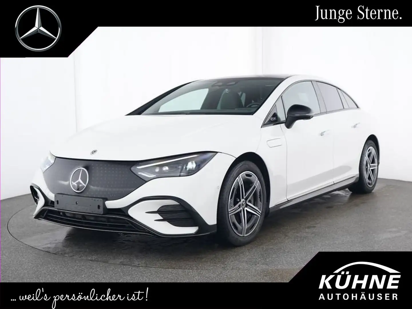 Mercedes-Benz EQE 300 AMG+Pano+AHK+Distr+360+22kW+HA10+Service Weiß - 1