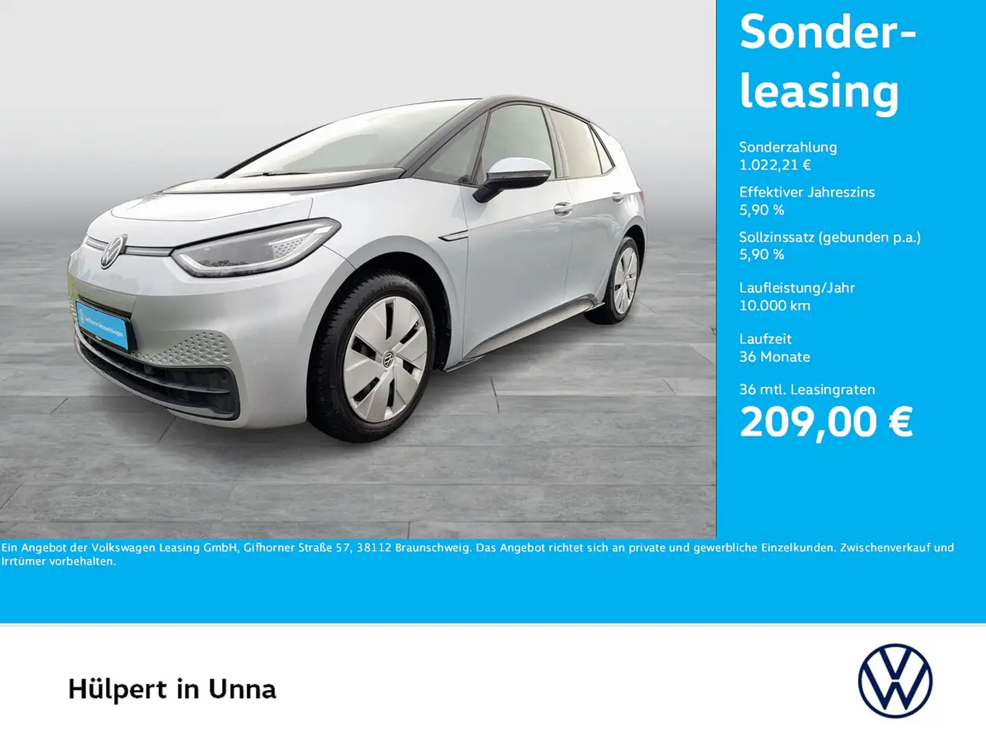 Volkswagen ID.3 Pure Performance STYLE CAM ACC NAVI SITZHZ. Ezüst - 1