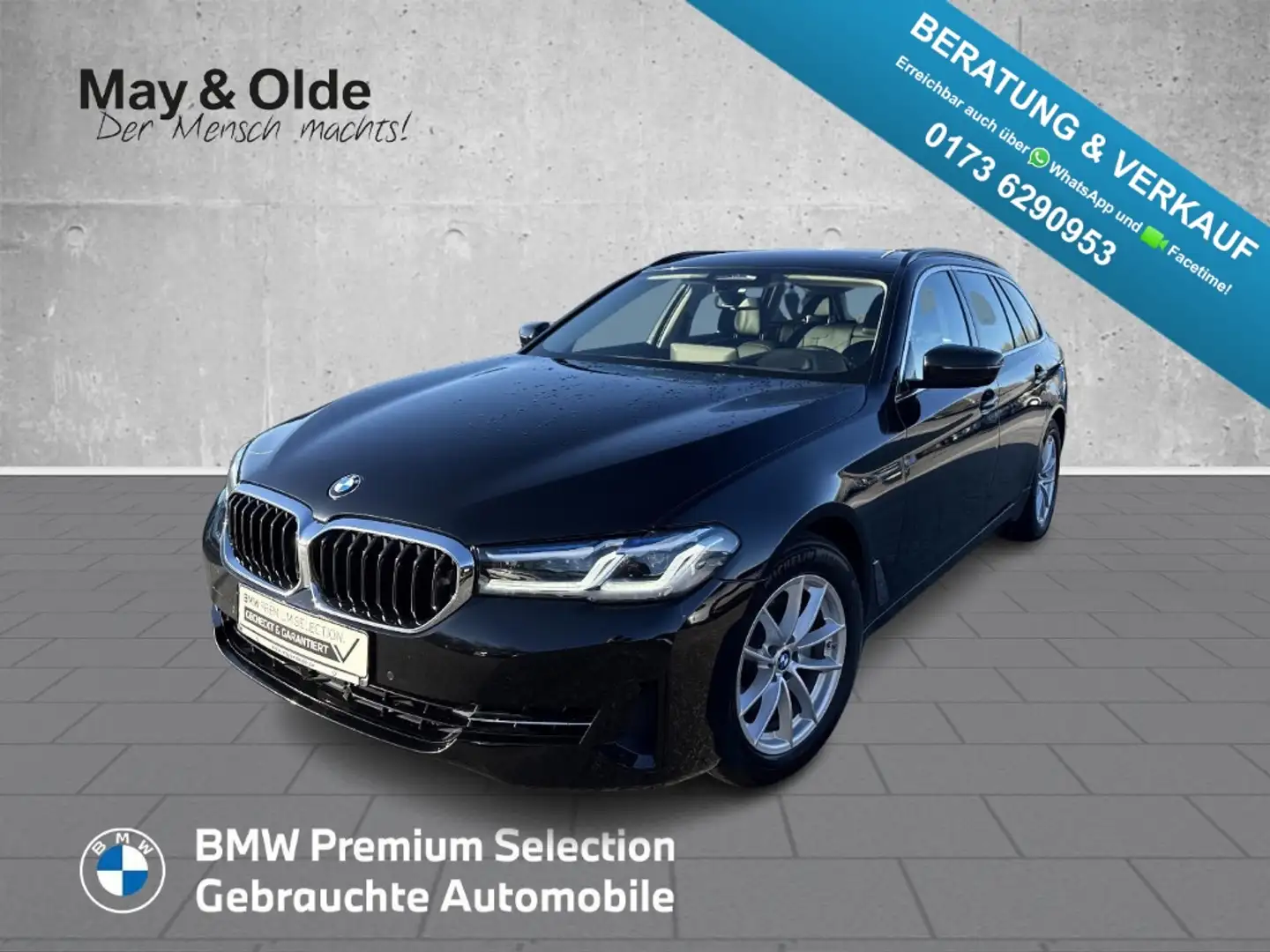 BMW 520 d xDrive Touring Laser Kamera ACC HuD Leder Noir - 1