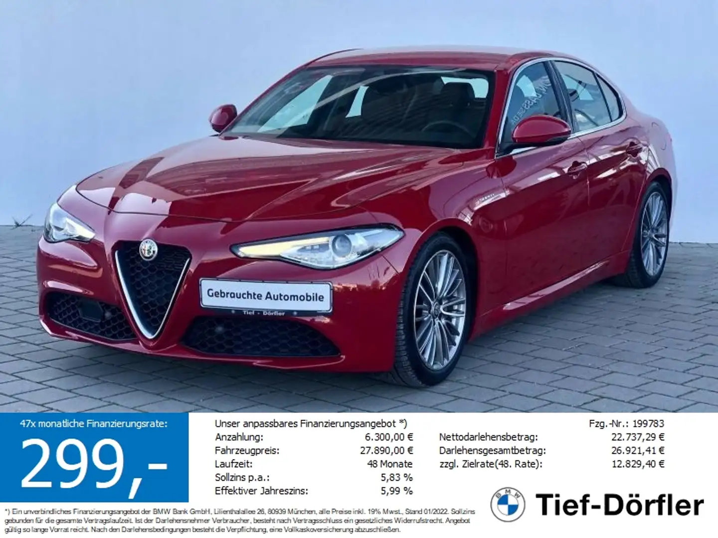 Alfa Romeo Giulia 2.0 Turbo AT8 Super LHZ/CAM/DAB - 1