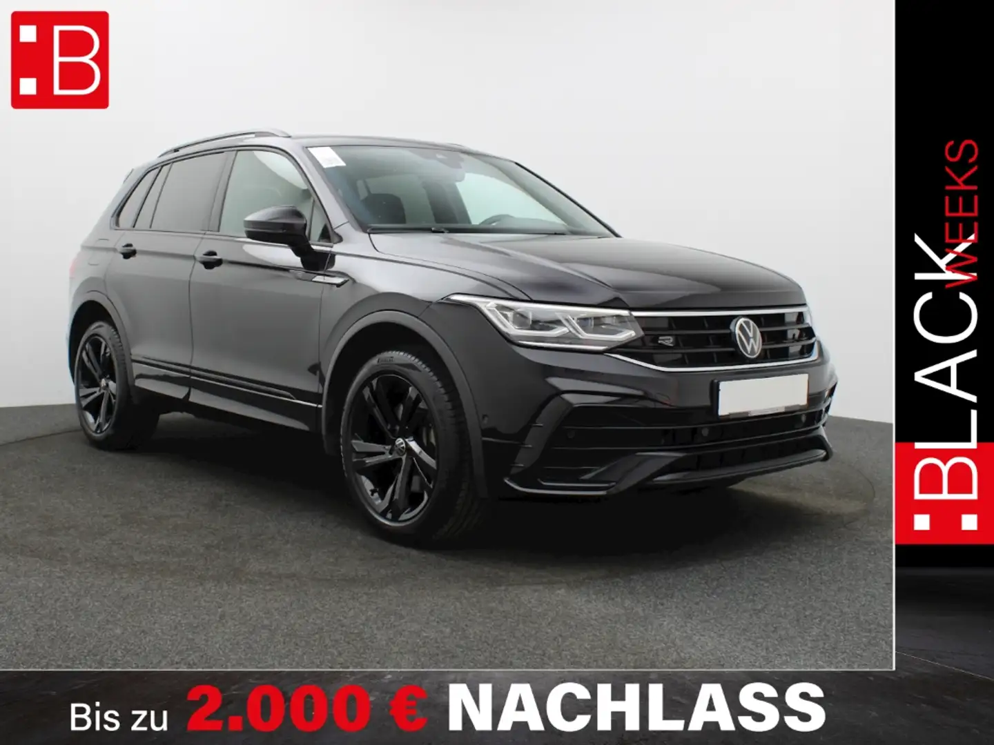 Volkswagen Tiguan 2.0 TDI DSG 4Mo. R-Line BLACK-STYLE PANO AHK NAVI Schwarz - 1