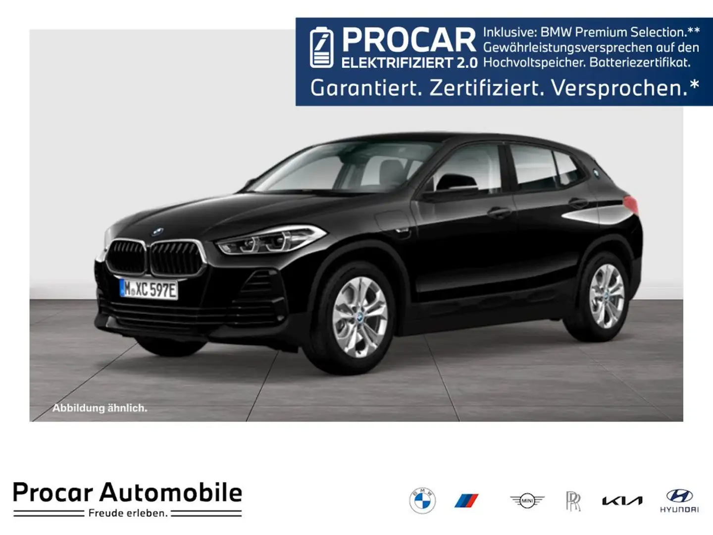 BMW X2 xDrive25e Advantage Navi LED HiFi KFZ SHZ PAS Schwarz - 1