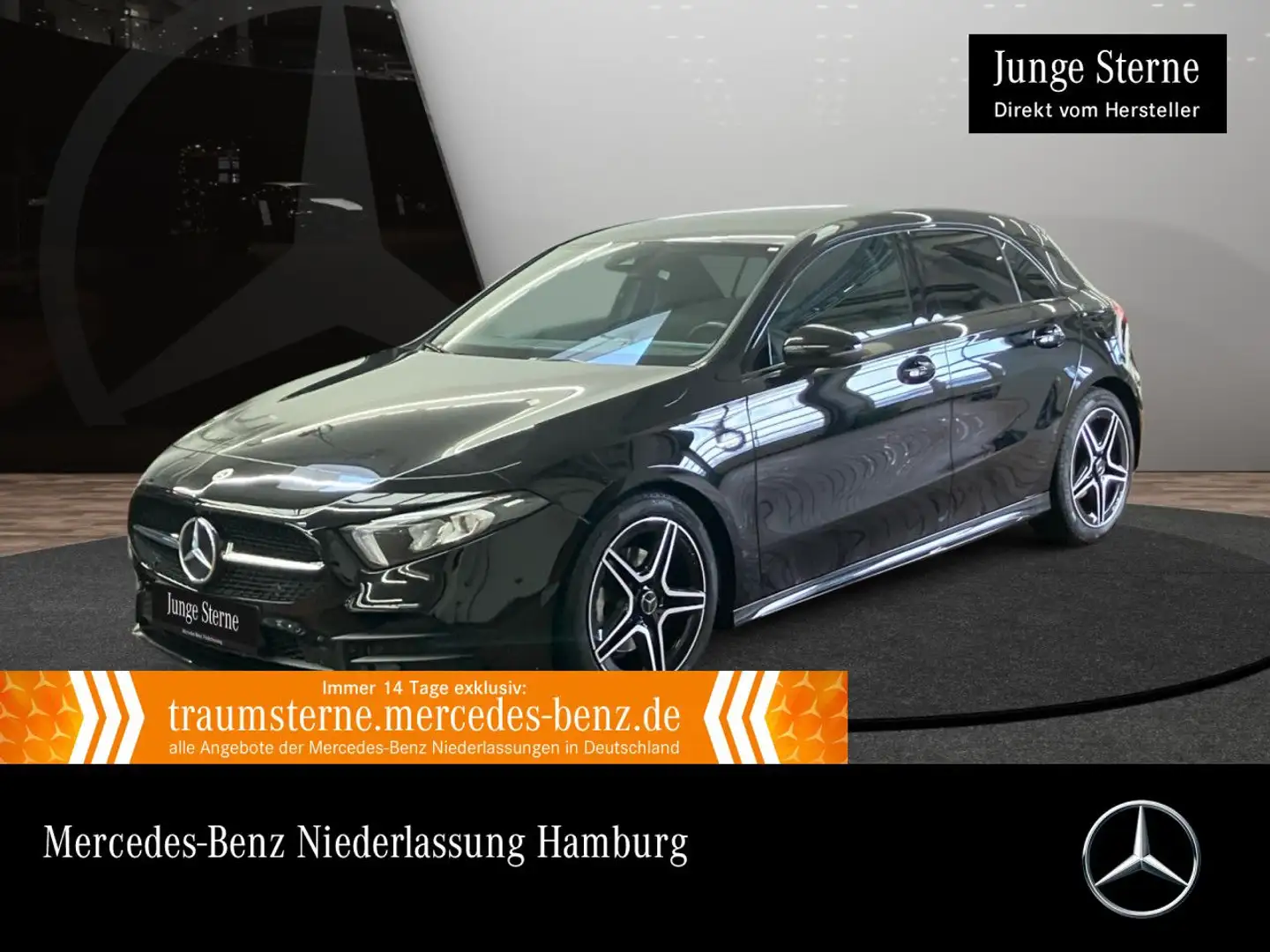 Mercedes-Benz A 200 d EDITION 2020+AMG+NIGHT+360°+AHK+LED+TOTW Schwarz - 1