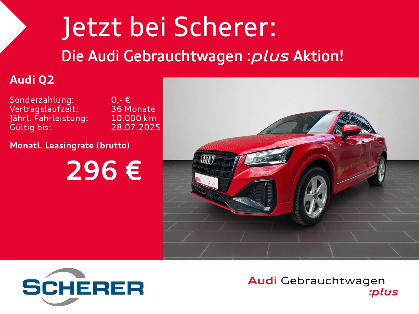 Audi Q2 35TDI/S line/Matrix LED/Kamera/ S tronic Rot - 1
