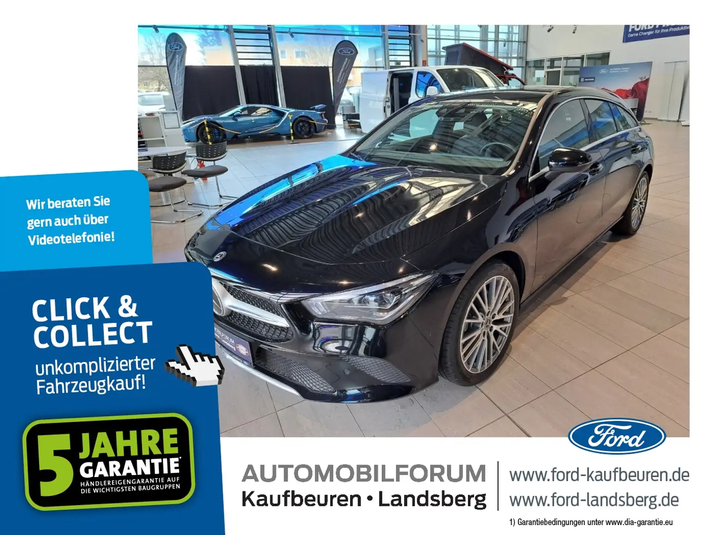 Mercedes-Benz CLA 220 Shooting Brake LED ACC Wide Navi SHZ RFK Czarny - 1