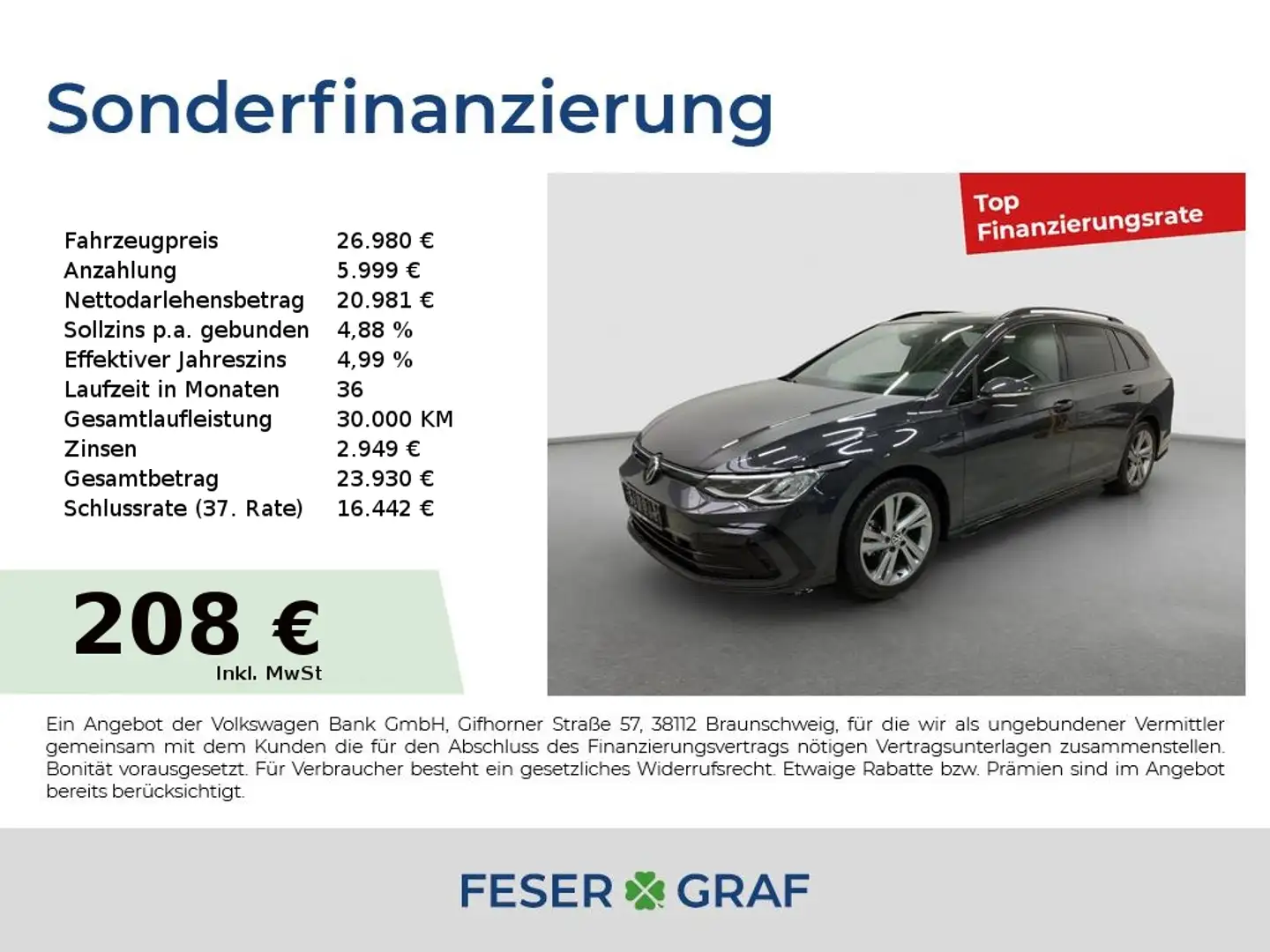 Volkswagen Golf VIII Variant R-Line 1.5eTSI 110kW DSG Pano Gris - 1