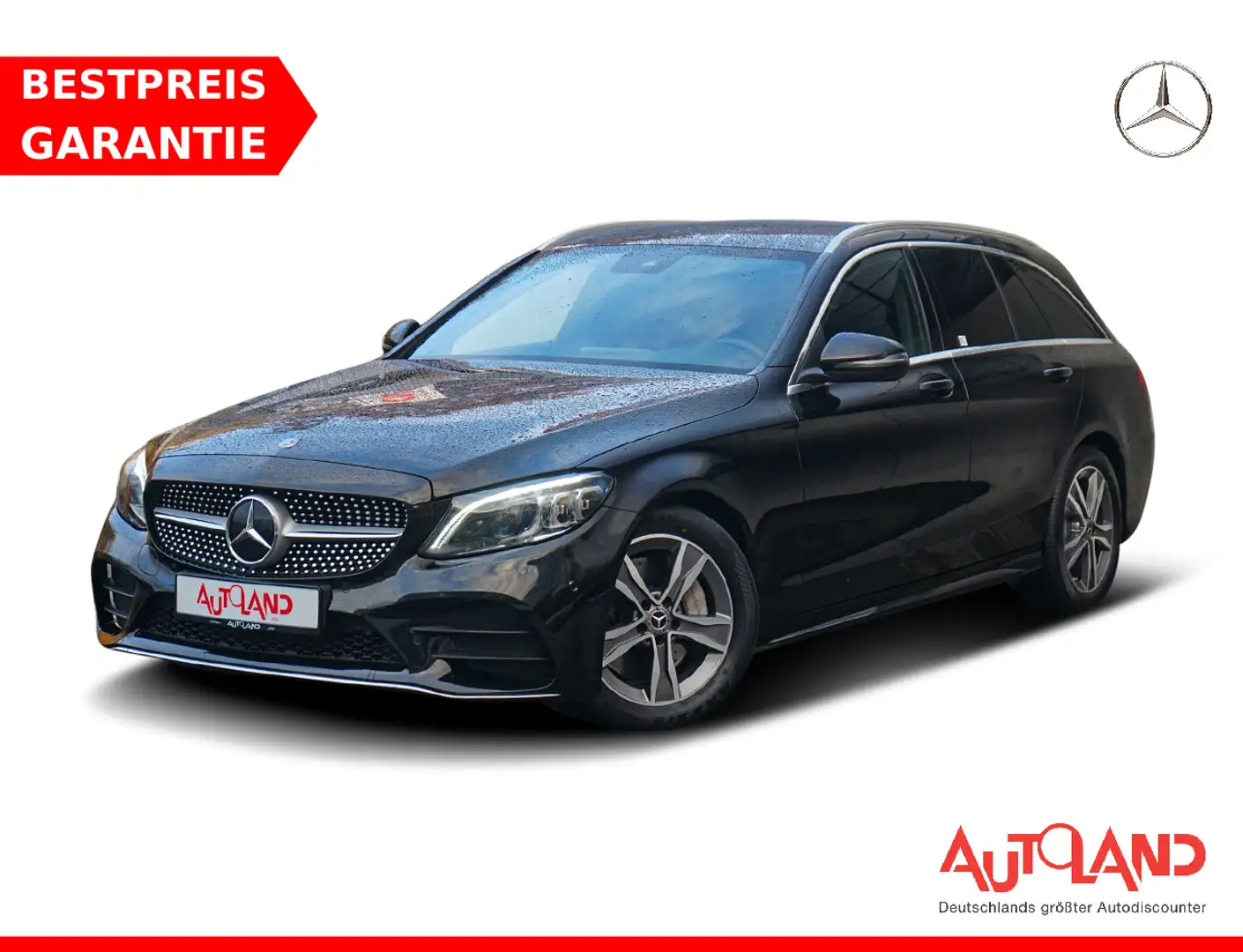 Mercedes-Benz C 300 C300 T-Modell AMG Line LED Navi ACC Kamera AHK Schwarz - 1