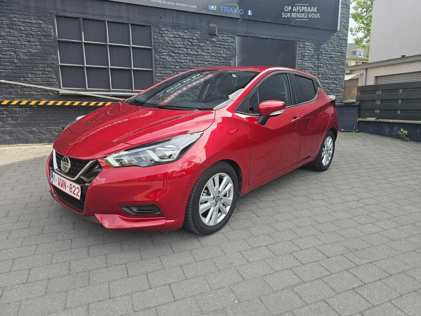 Nissan Micra Micra 1.0 B-Auto EURO 6D GPS AIRCO 8300 KM! Rood - 2