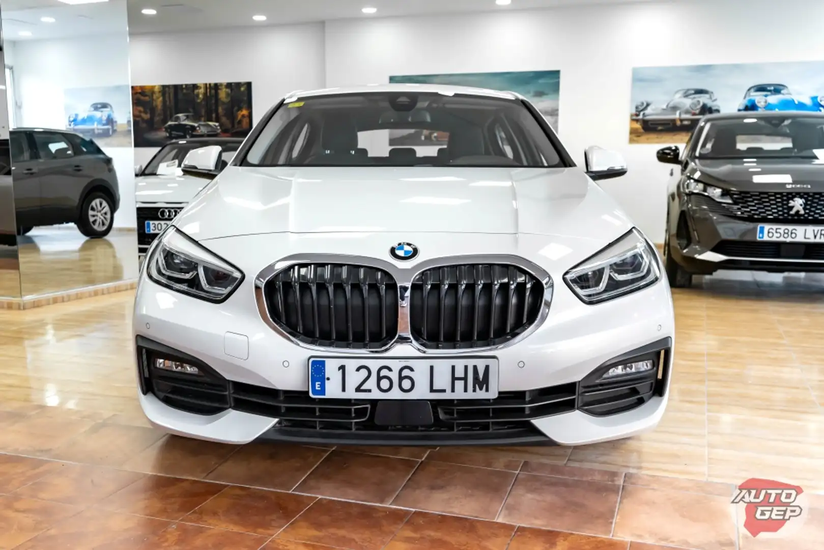 BMW 118 118d M Sport Blanc - 2