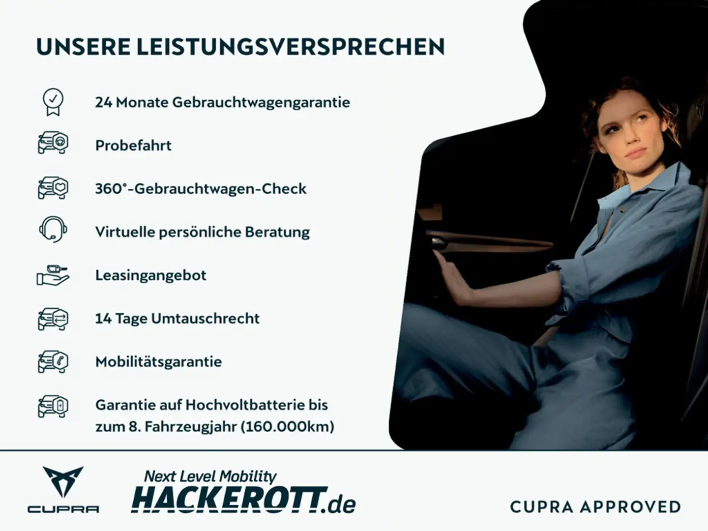 CUPRA Born LED Navi Keyless e-Sitze HUD ACC Rückfahrkam. Pano Grau - 2