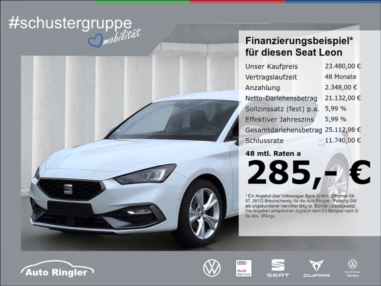 Seat Leon 2025 — FR 1.5eTSI*DSG ACC LED Navi R-Kam SHZ Alarm