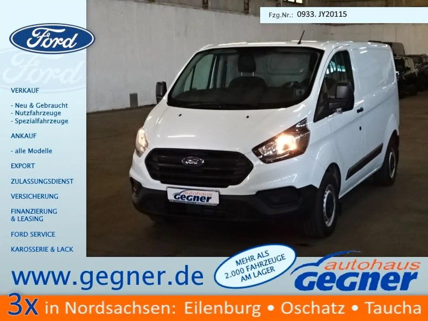 Ford Transit Custom Kasten 280L1H1 Service Line Regal Weiß - 2