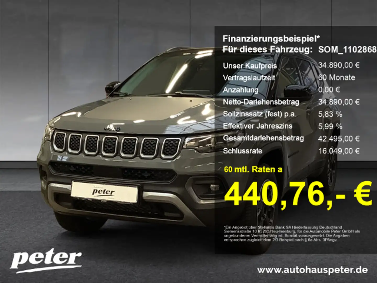 Jeep Compass Compass 1.3 Plug-In Hybrid High Upland Gris - 1