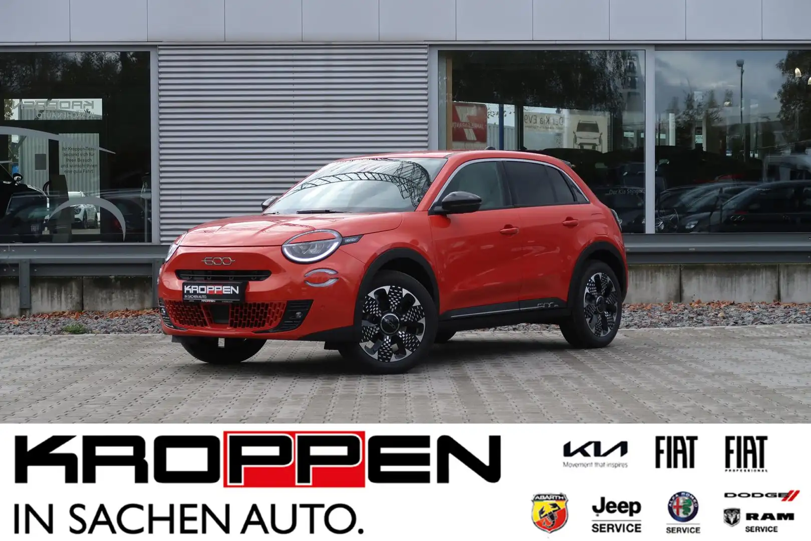 Fiat 600 La Prima Navi Carplay Andorid Auto Kamera PDC Orange - 1