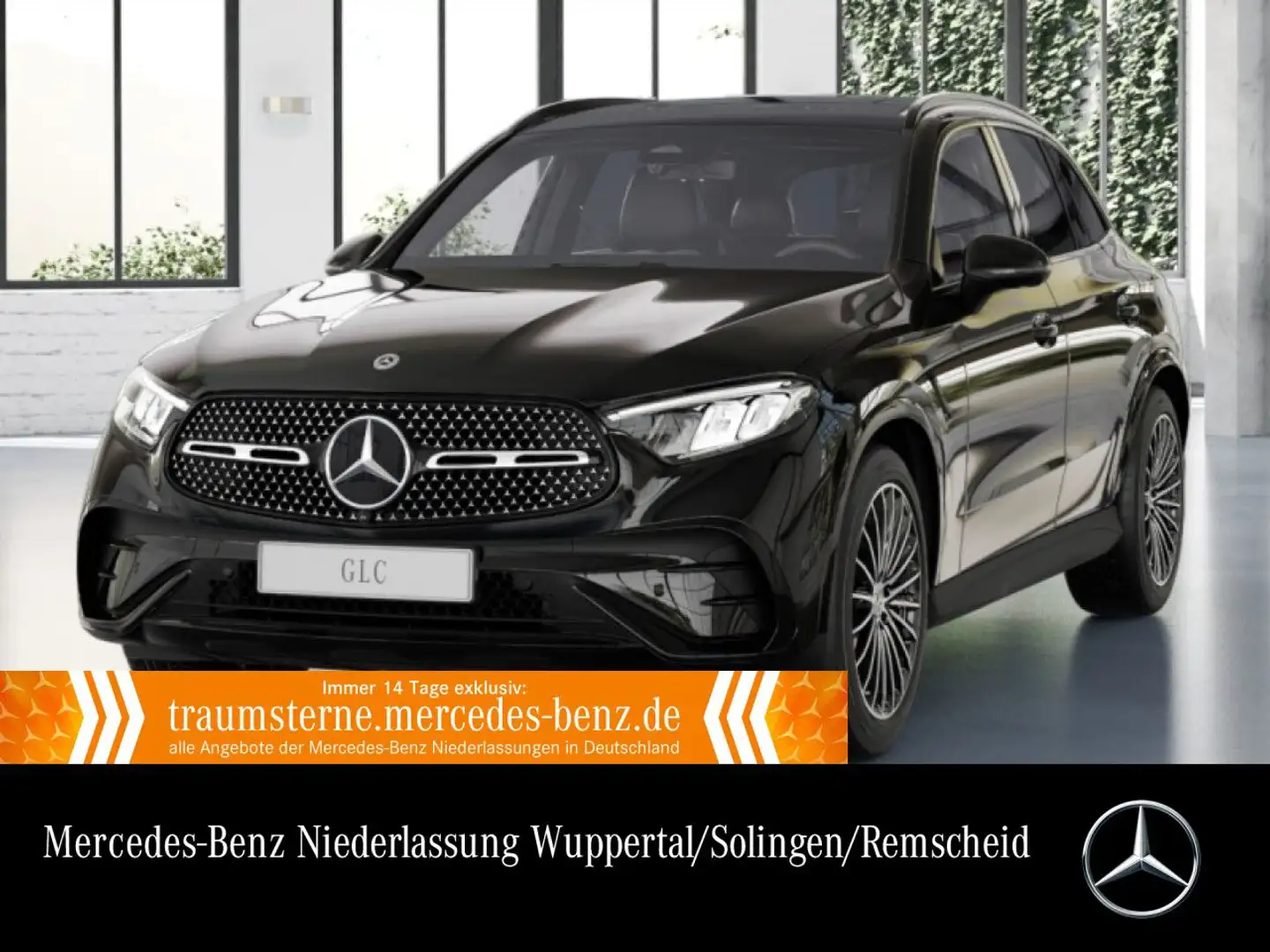 Mercedes-Benz GLC 200 4M AMG+NIGHT+PANO+360+AHK+LED+TOTW+KEYLESS Zwart - 1