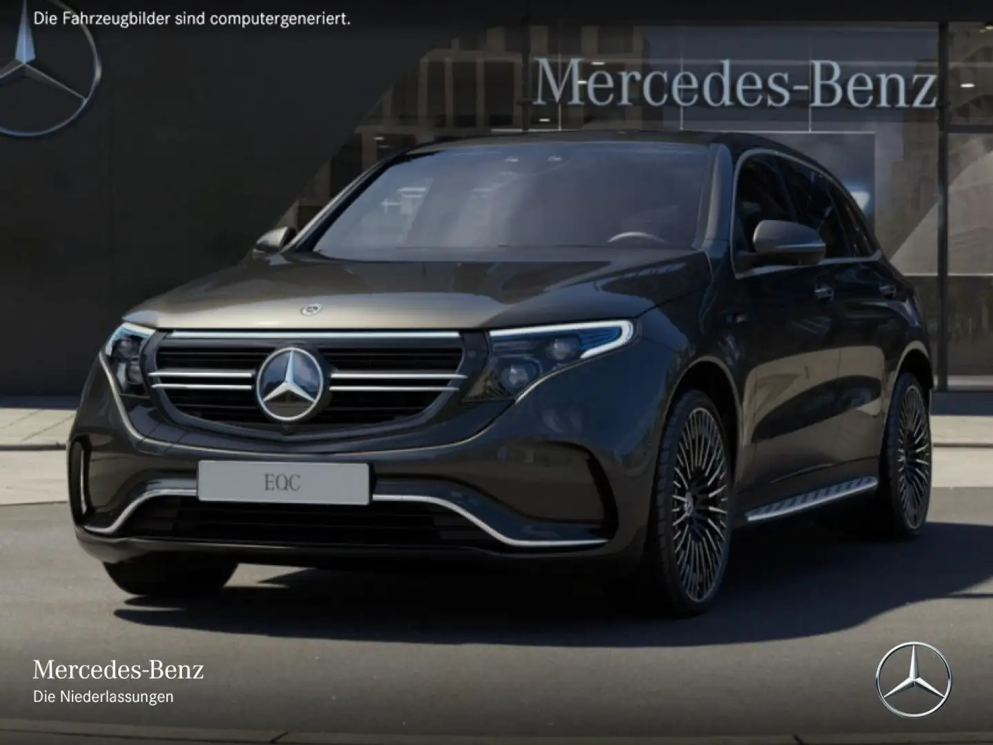 Mercedes-Benz EQC 400 4M AMG+360+AHK+MULTIBEAM+FAHRASS+HUD Grau - 2