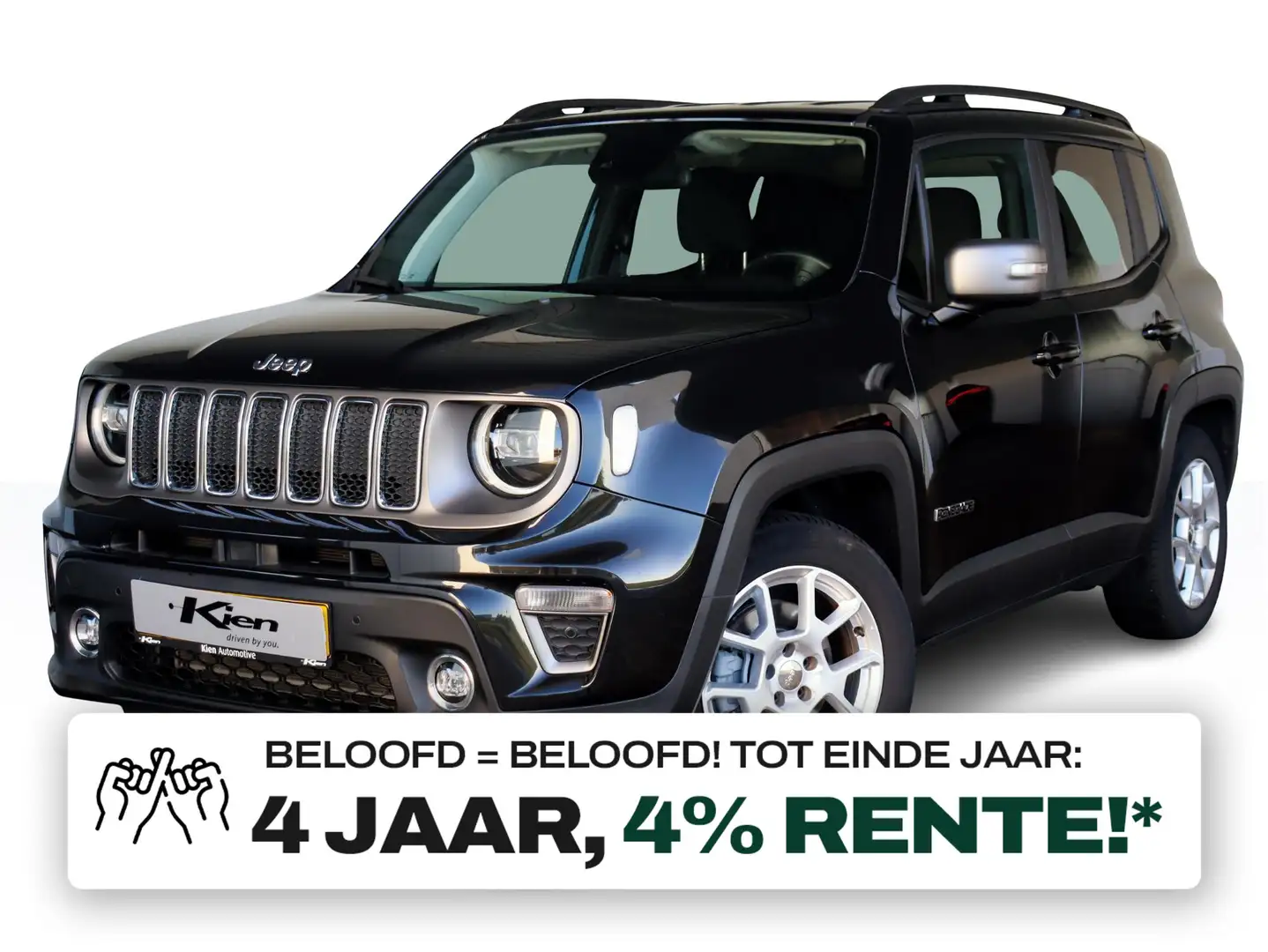 Jeep Renegade 1.3T Limited | Automaat | Full LED | Navigatie | Noir - 1