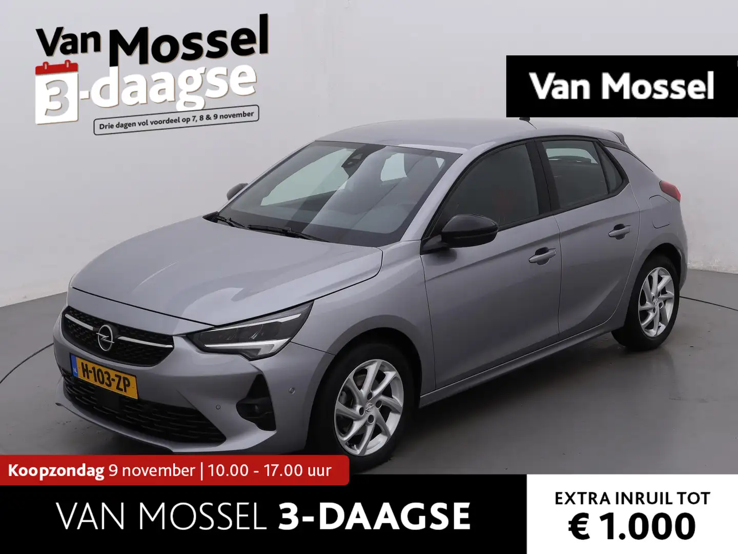 Opel Corsa 1.2 GS Line 100 PK | Navigatie | LM velgen | Parke Grijs - 1