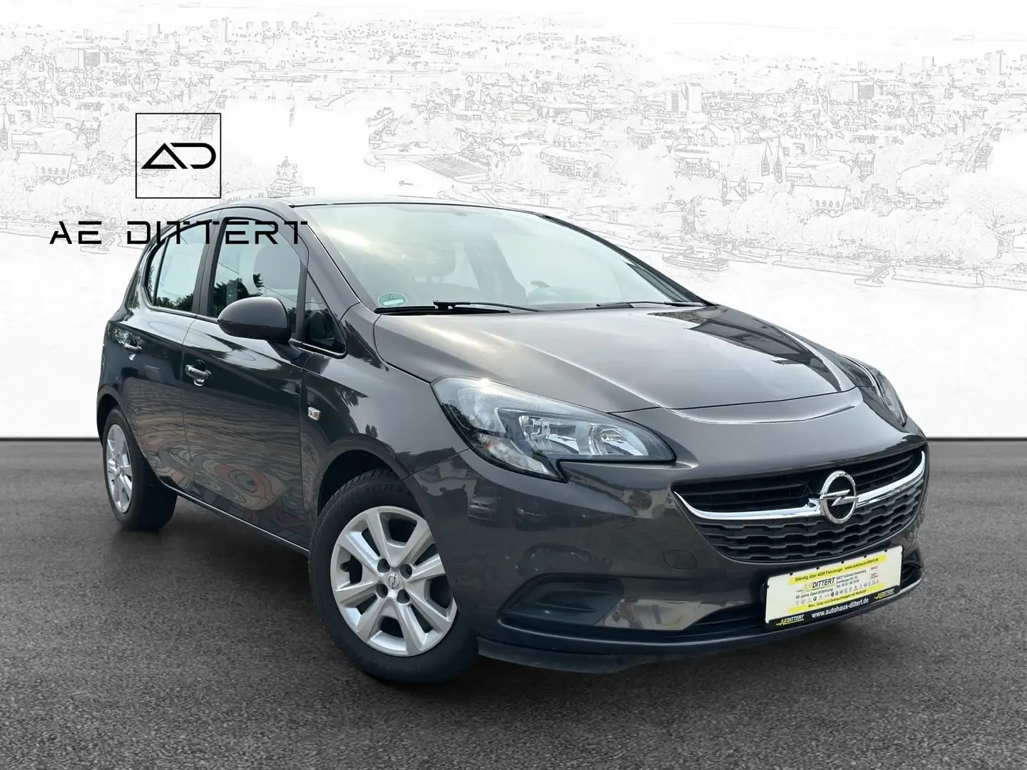 Opel Corsa E Edition ecoFlex+BT+Klima+ Grigio - 2