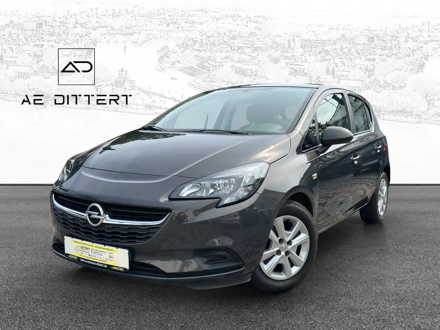 Opel Corsa E Edition ecoFlex+BT+Klima+ Grigio - 1
