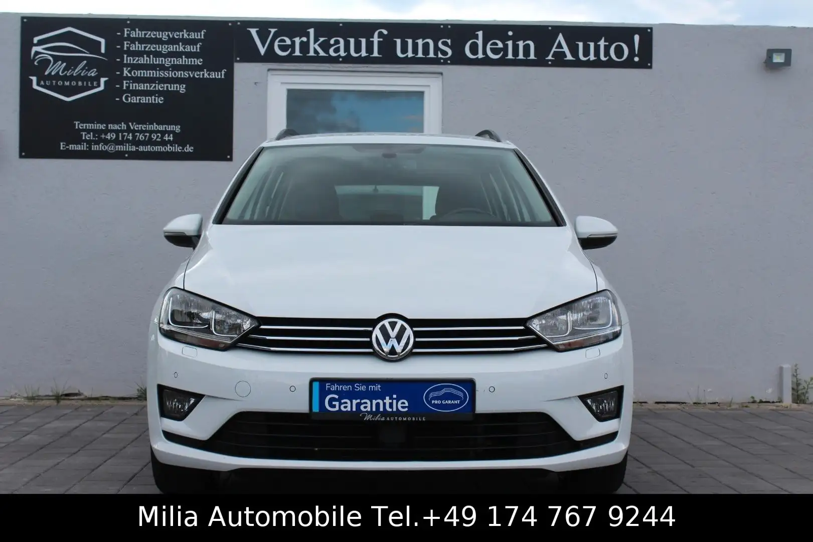 Volkswagen Golf Sportsvan Comf. 1,6 Tdi BMT/DSG/NAVI/SHZ Wit - 1