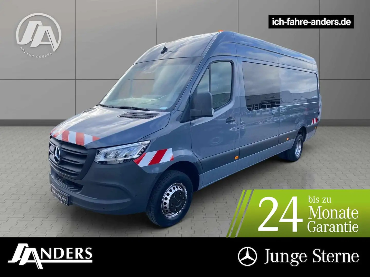 Mercedes-Benz Sprinter 519 Mixto L3H2 Standhzg*LED*AUT*AHK3,5t Grau - 1