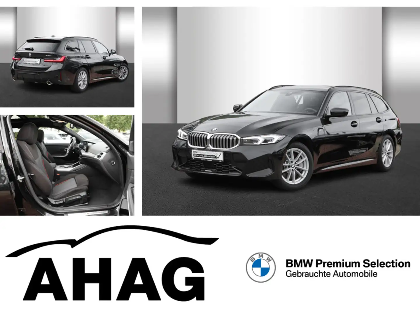 BMW 330 i xDrive Tour. M Sport Pano AHK ACC HUD 360° Noir - 1