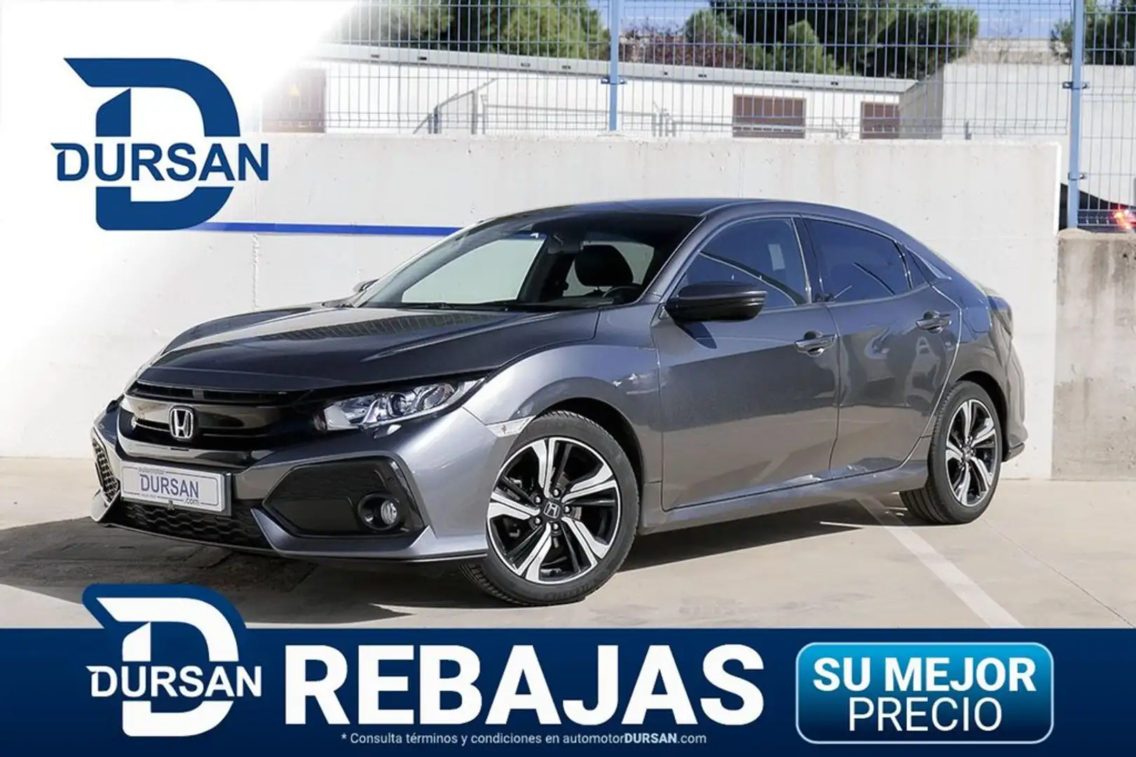 Honda Civic 1.0 IVTEC TURBO ELEGANCE NAV Grau - 1