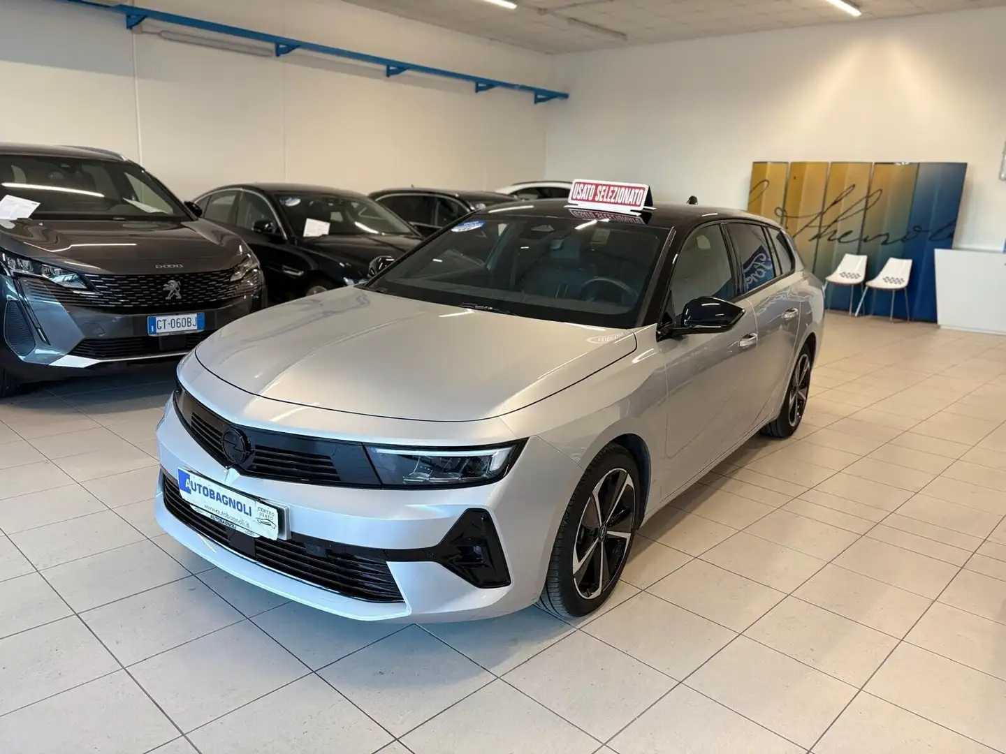 Opel Astra Sports Tourer GS 1.2 Turbo AT8 ST SPOTICAR Argent - 1