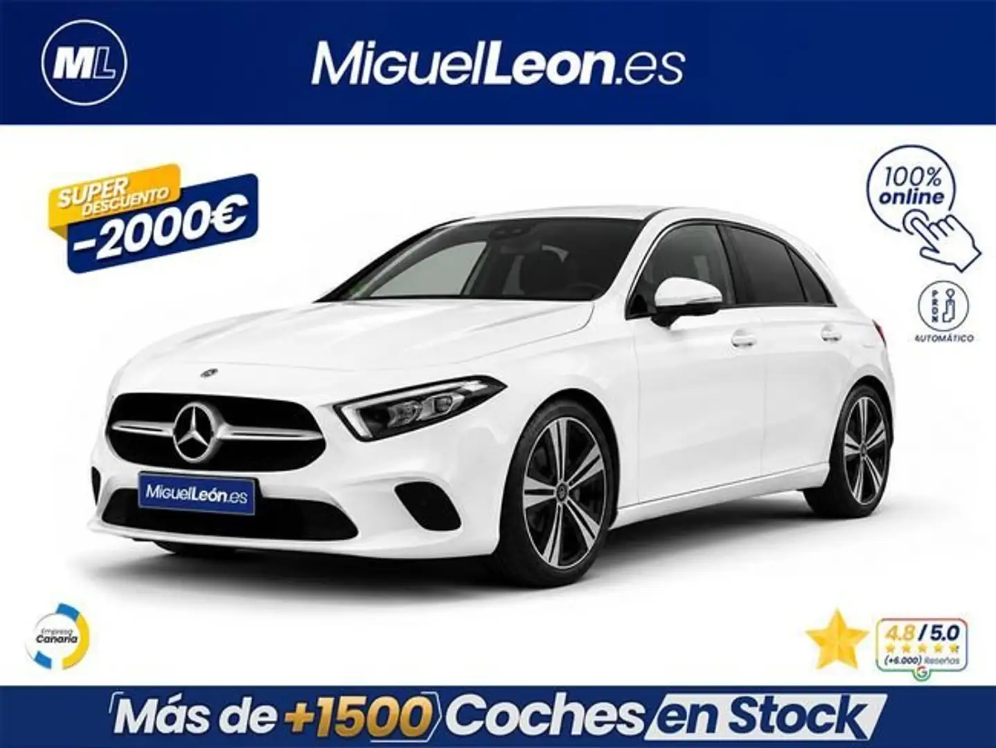 Mercedes-Benz A 250 e Sedán Blanco - 1