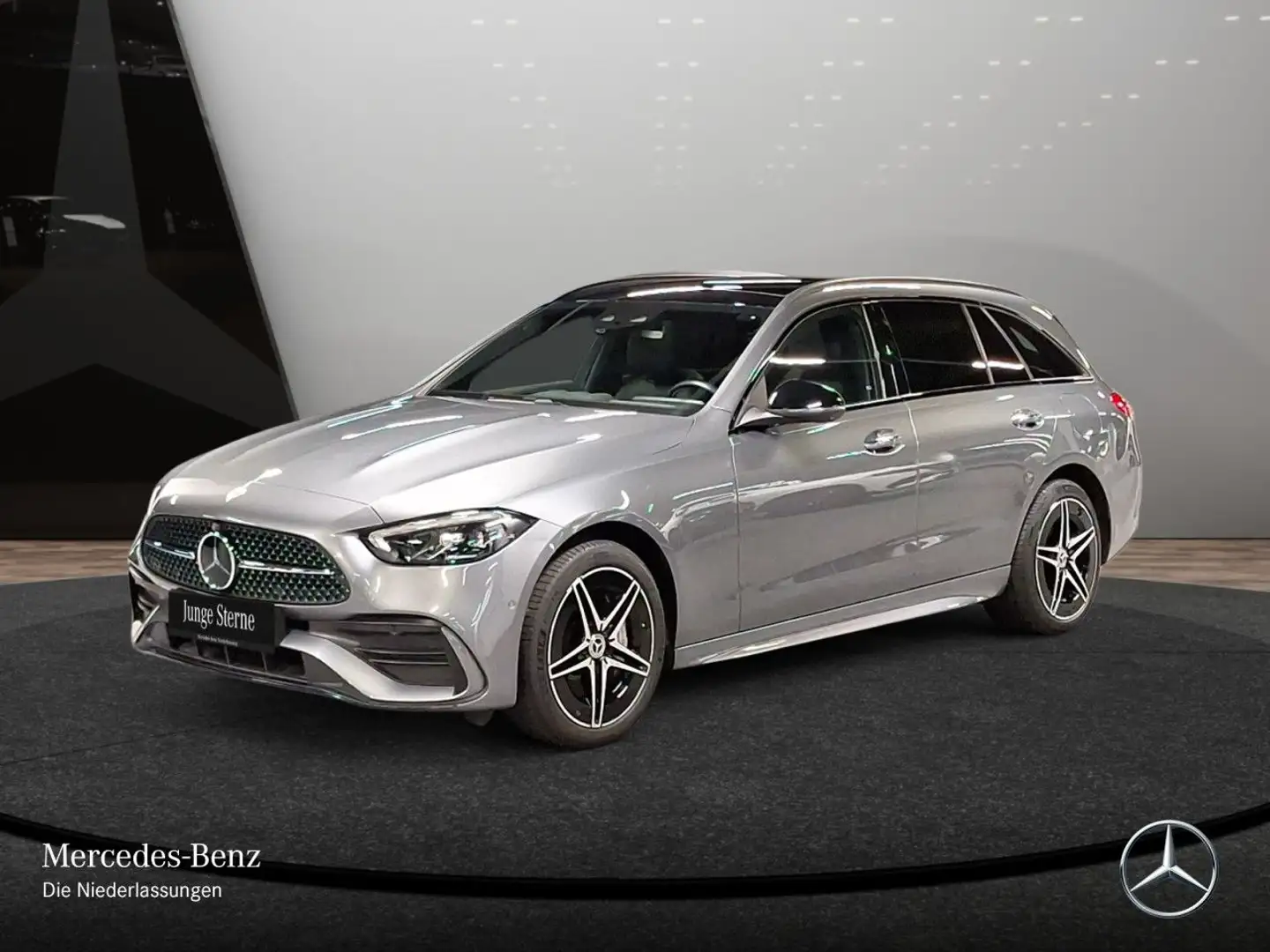 Mercedes-Benz C 300 e T AMG+NIGHT+PANO+360+AHK+LED+KEYLESS+9G Gris - 2