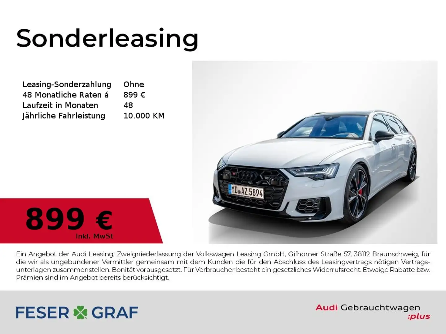 Audi S6 Avant HD-Matrix/adAIR/ACC/B&O/AHK/HuD/Pano/Standhz Alb - 1