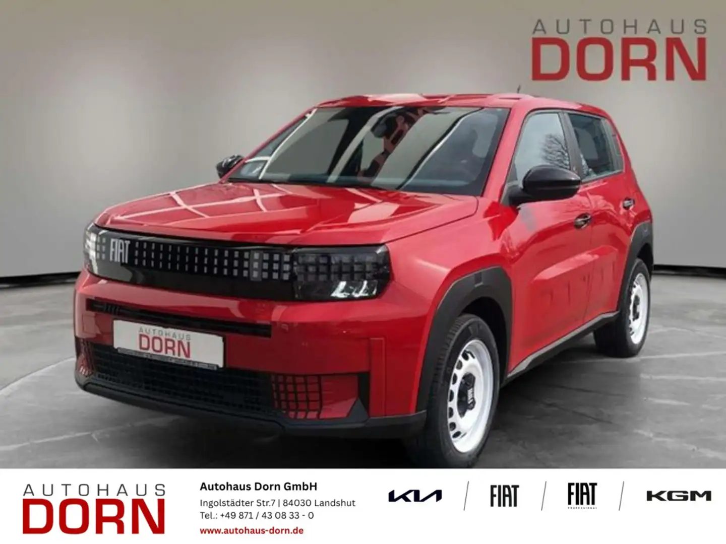 Fiat Panda Elektro Grande Red DAB LED-Scheinwerfer uv Rot - 1