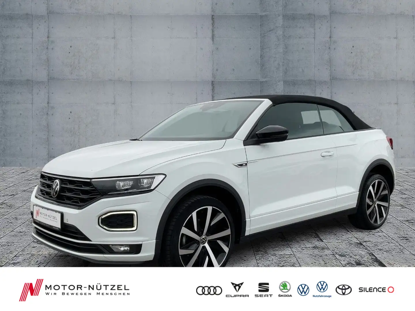 Volkswagen T-Roc 1.5 TSI R-LINE BLACK LED+NAV+DCC Weiß - 1