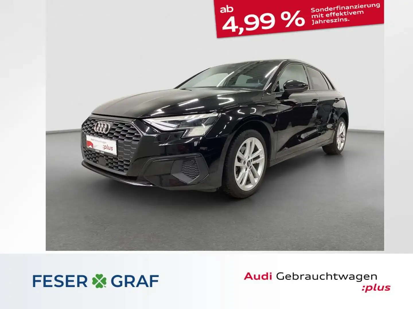 Audi A3 35 TDI Matrix Navi B&O Keyless Schwarz - 1