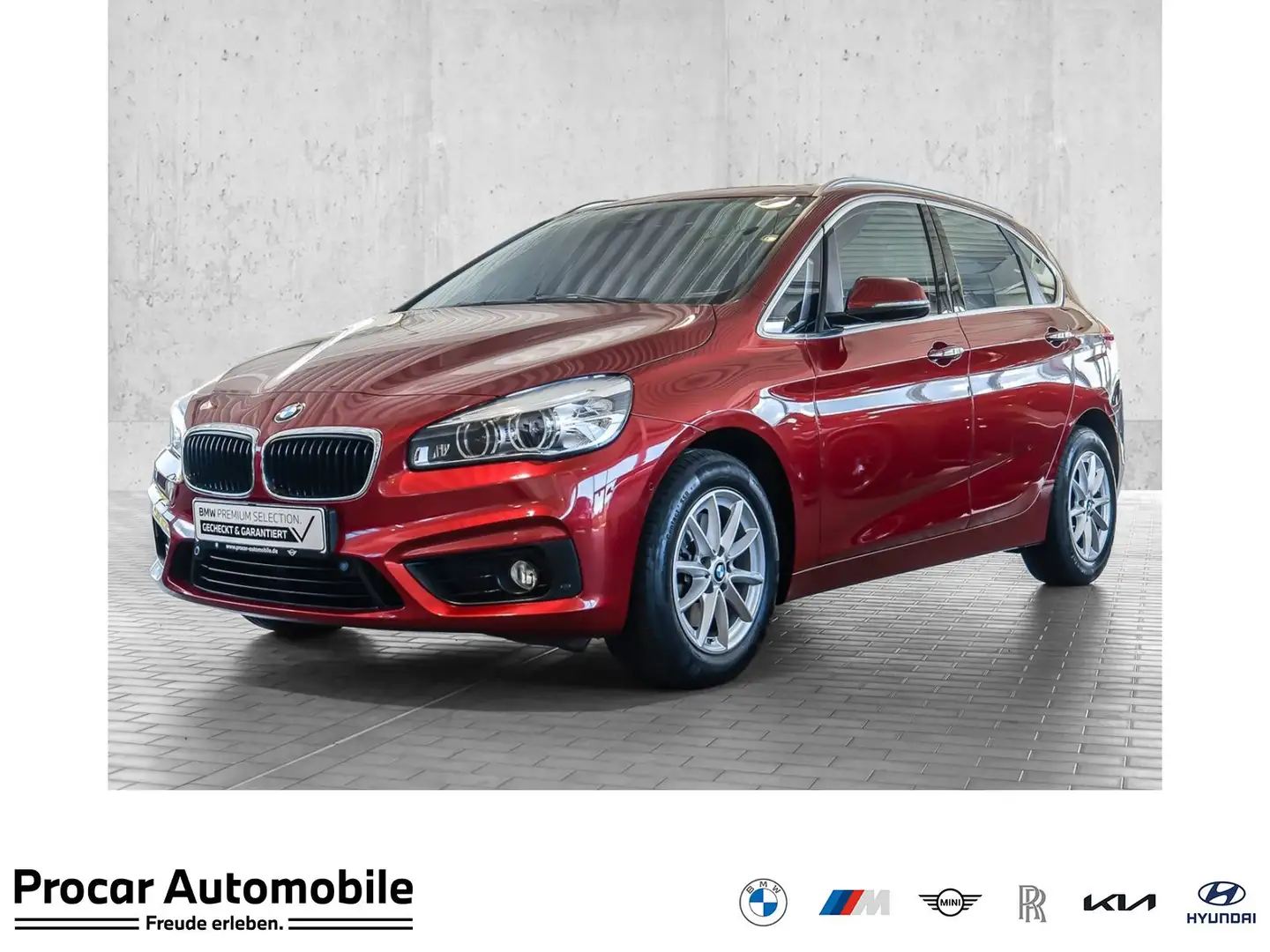 BMW 220 i Active Tourer Aut. Advantage Pano Navi LED Rosso - 1