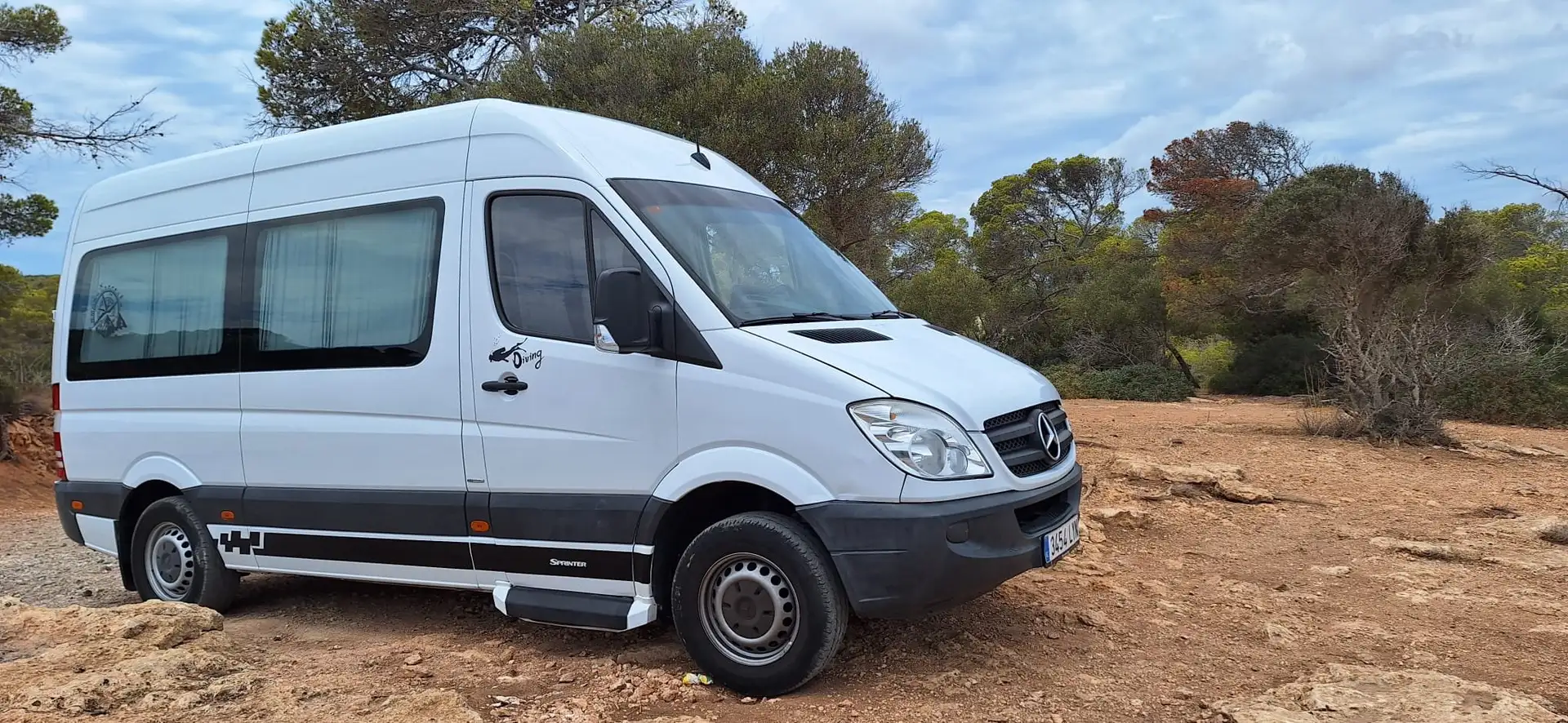 Mercedes-Benz Sprinter Chasis+Cabina+213CDI+Medio Blanco - 1