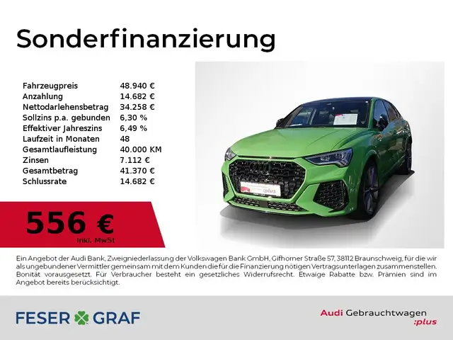 Audi RS Q3 Sportback Pano,RS-Sportabgas,SONOS,280km/h