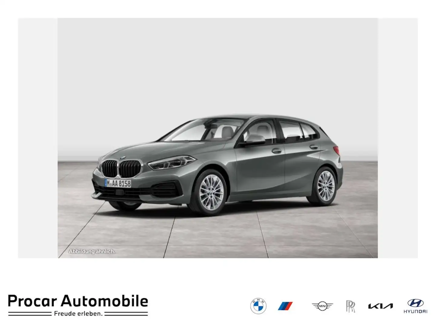 BMW 118 i RFK+NAVI+LED+DAB+KLIMA+DA+PA+17 ZOLL+SHZ Grau - 1