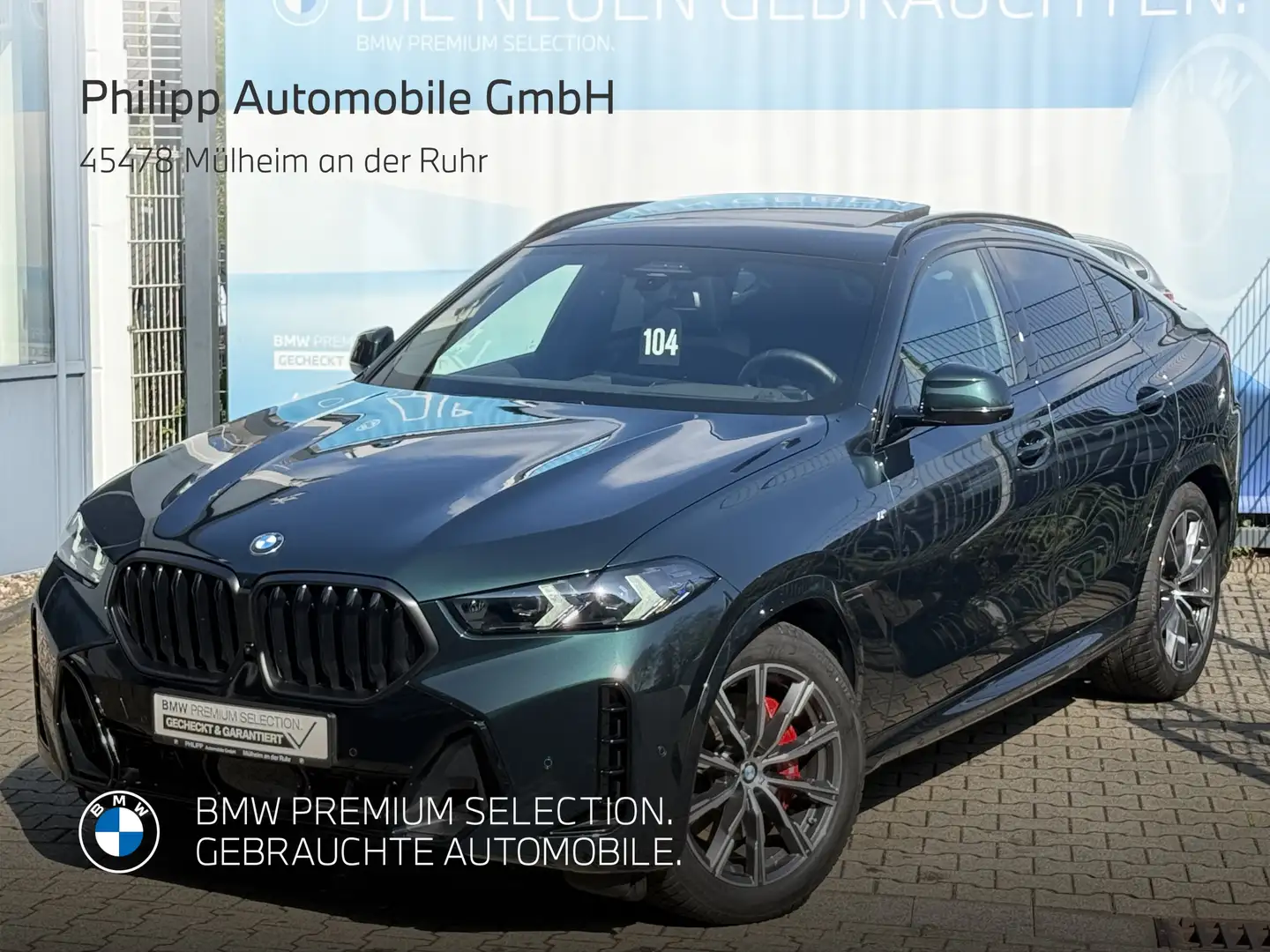 BMW X6 xDrive40d M Sport Pro Luftfahrw h&k StHzg AHK Grün - 2