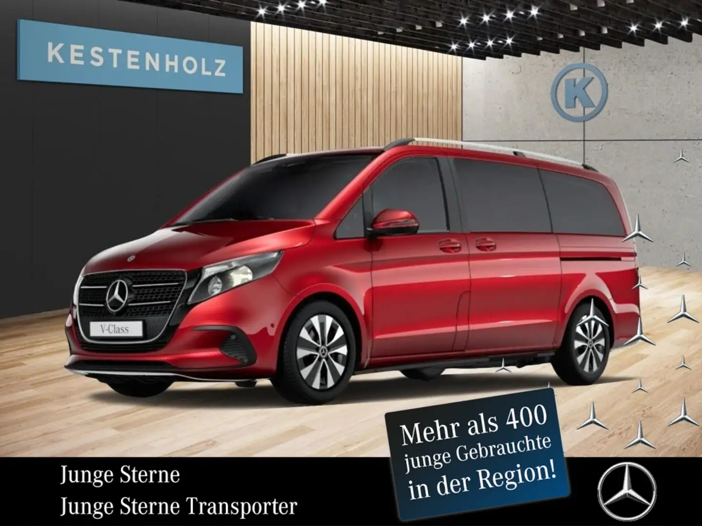 Mercedes-Benz V 220 V 220 d Lang *AHK*KAMERA*SHZ*MBUX*NAVI*LED* Rot - 1