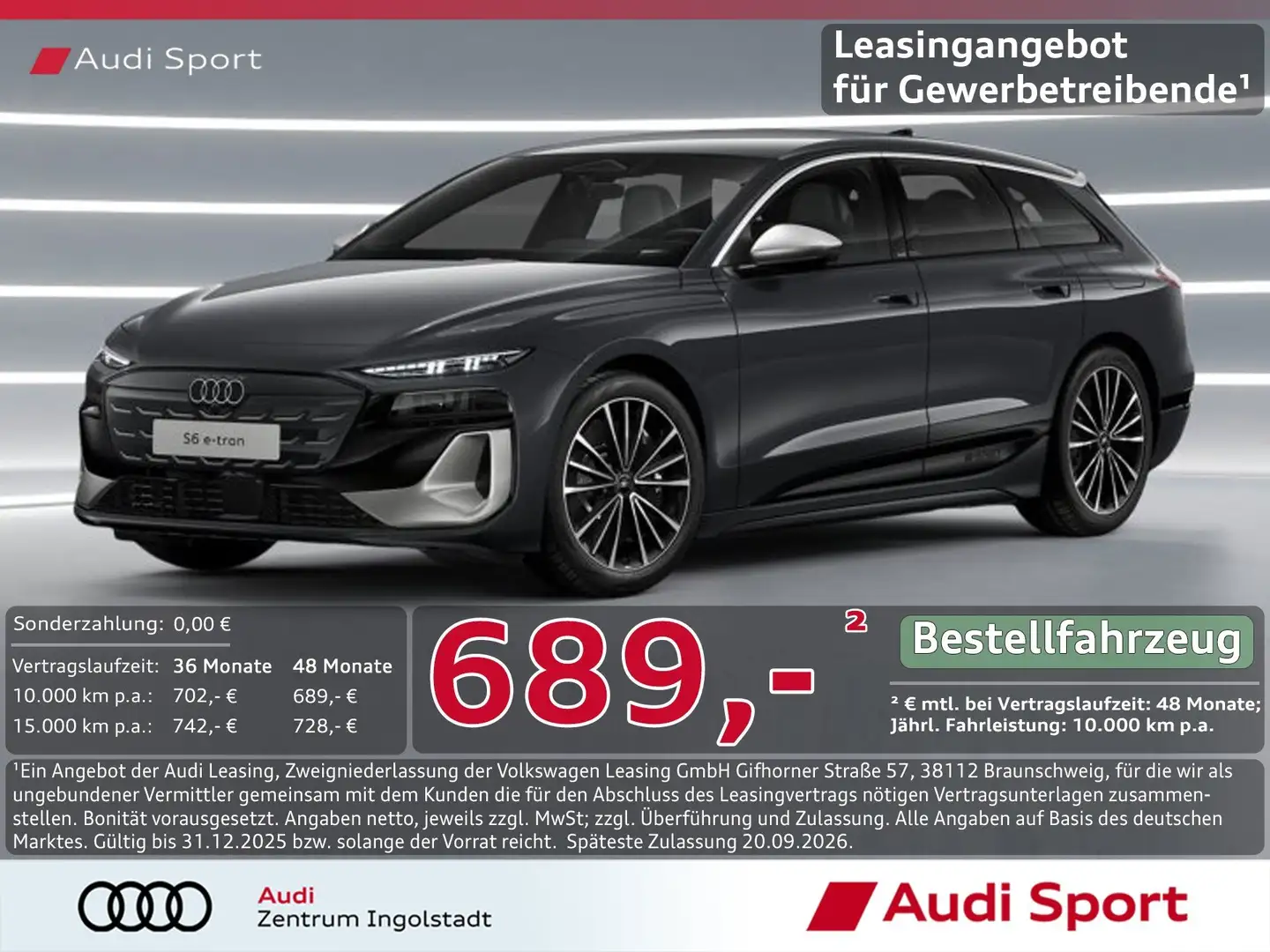 Audi S6 e-tron Avant SHZ,LED,ACC UPE 101.150,- Grau - 1