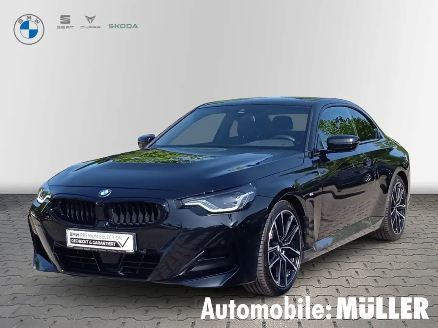 BMW 220 i Coupe M Sport*DAB*HuD*HiFi*Keyless*Sportlenkung* Schwarz - 1