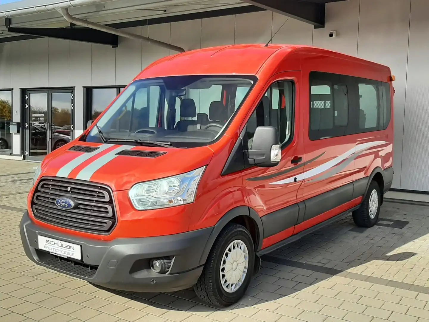 Ford Transit 350 L3*9 Sitze*Rollstuhl-Lift*Rampe*1.Hd Rot - 2
