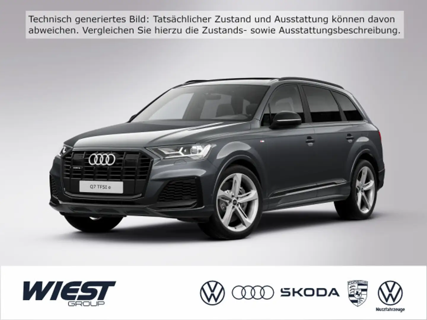 Audi Q7 S line 55 TFSI e PANO ACC B&O 360° Rautenstep Grau - 1