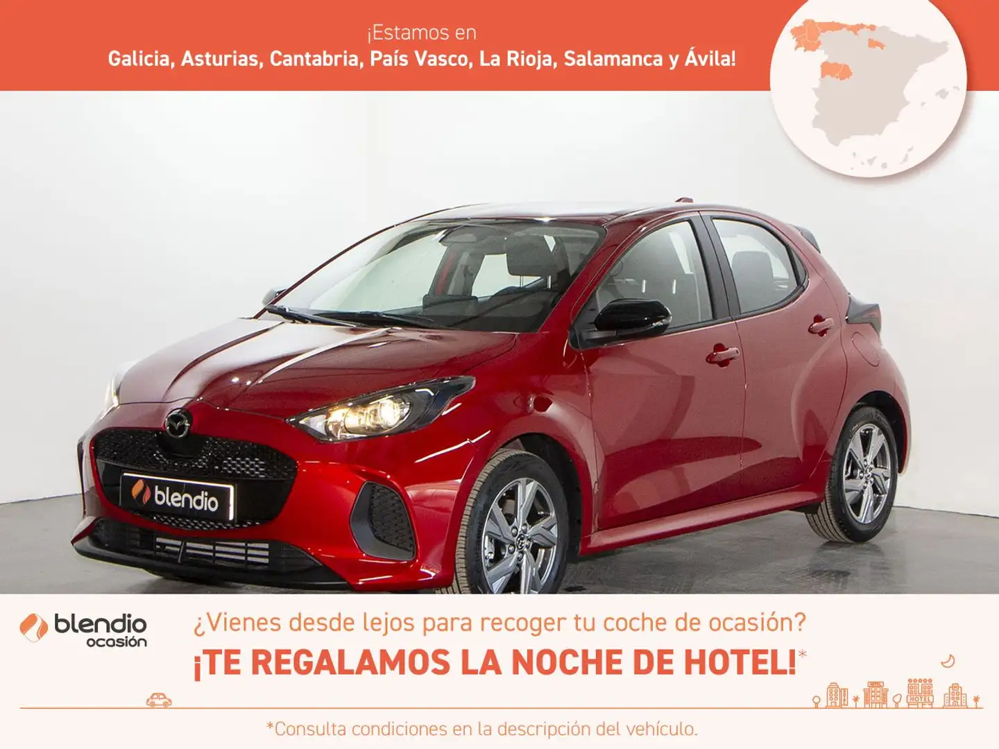 Mazda 2 HYBRID 1.5 116CV CVT EXCLUSIVE LINE Rojo - 1