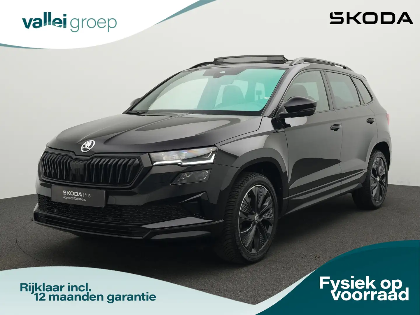 Skoda Karoq 1.5 TSI ACT 150 pk DSG Sportline Business | Panora Zwart - 1