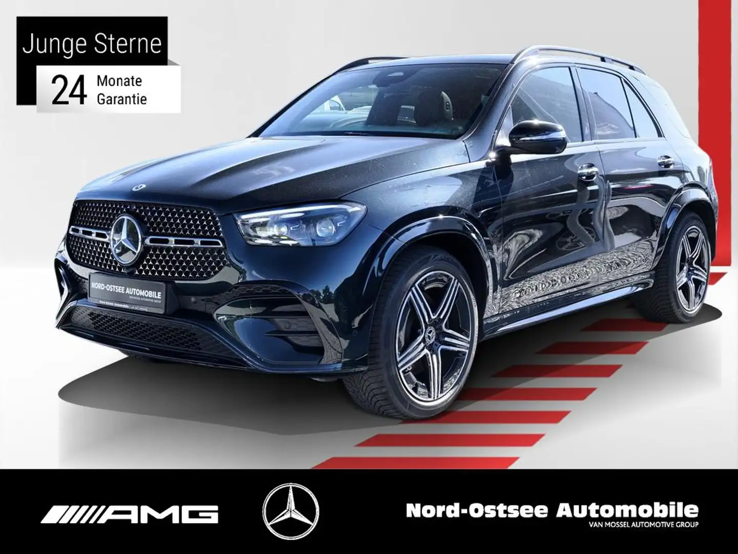 Mercedes-Benz GLE 300 d 4M AMG NIGHT SHZ BURMESTER KEYLESS Vert - 1